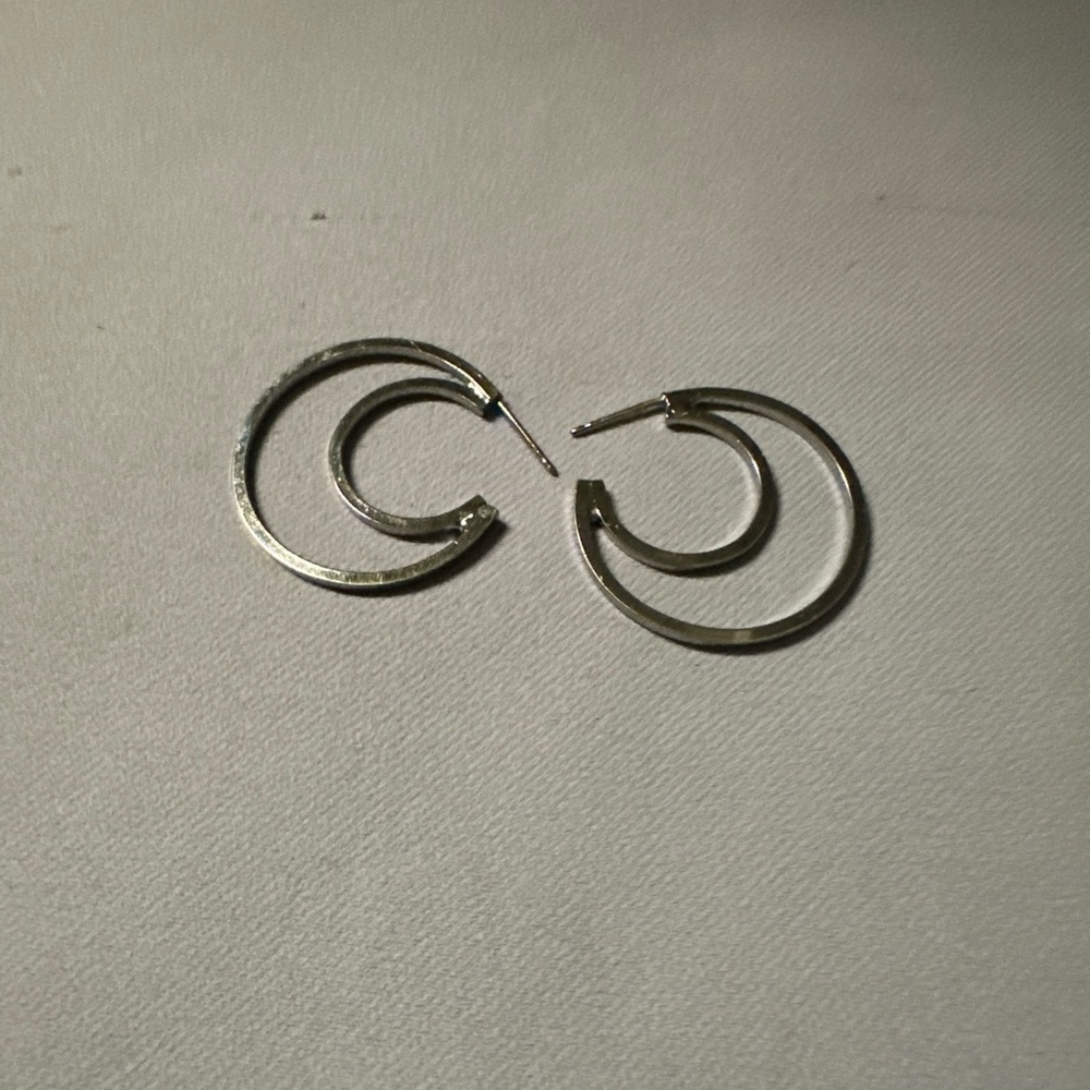 Elegant Silver Hoop Earrings